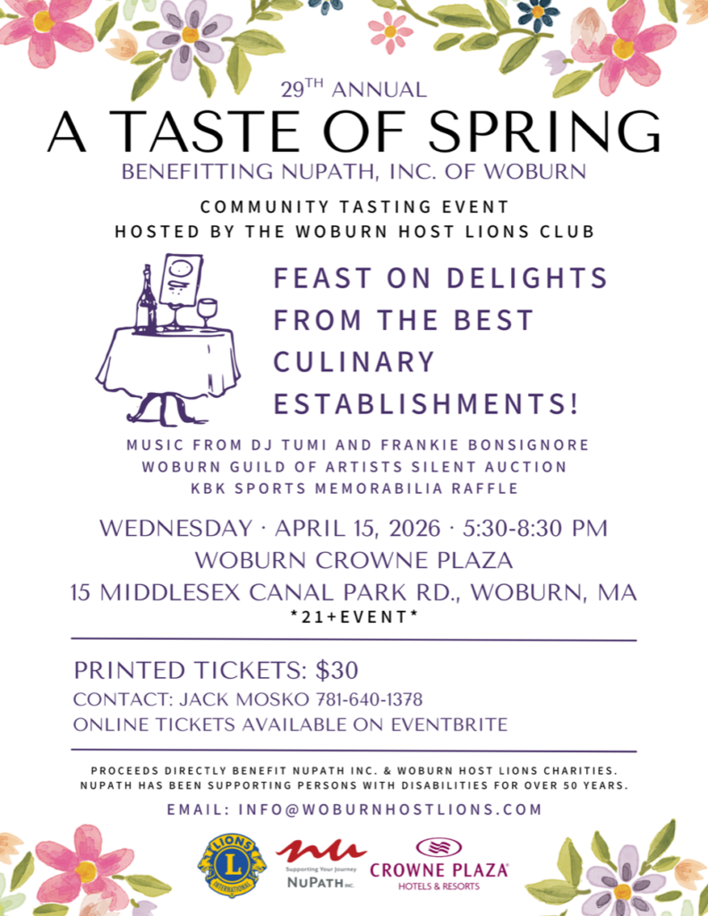 2026 A Taste of Spring Flyer with details on vendors